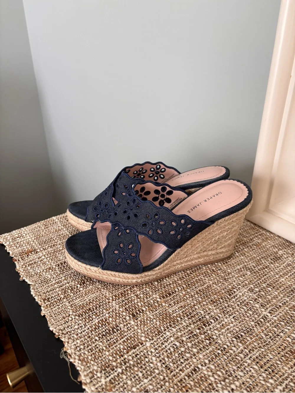 Draper James navy eyelet